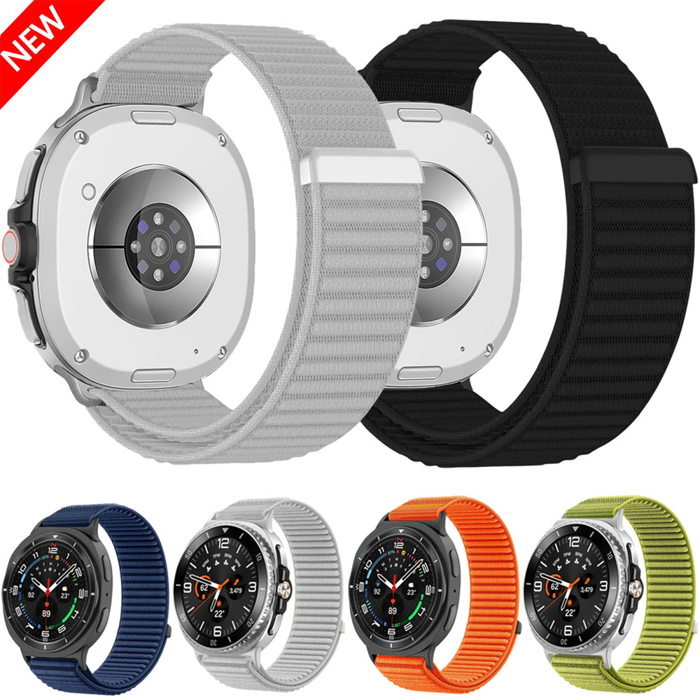Samsung Smartwatch Ultra Accessories - Samsung Galaxy Watch 9/8/Classic用通気性ナイロンストラップ、Galaxy Watch 9