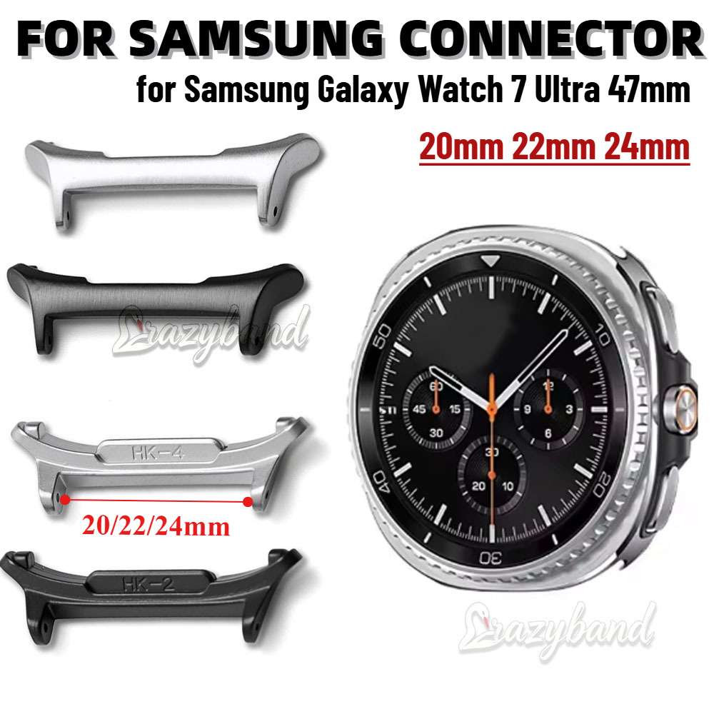 Watch Band Connector - 1 ペアのステンレス鋼コネクタ Samsung Galaxy Watch 7
