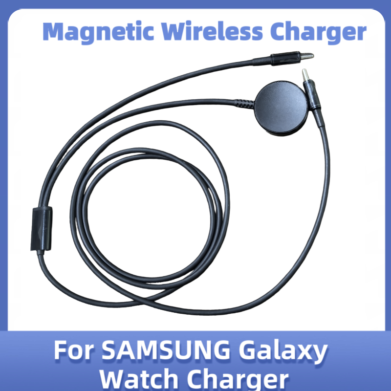 Watch Charger Cable - Type-C 2-in-1 磁気ワイヤレスメタルベース充電ケーブル Samsung Galaxy Watch