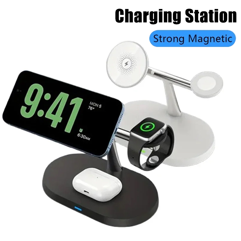 Watch Charger Cable - 3 in 1 Opansten マグネット式ワイヤレス充電スタンド iPhone