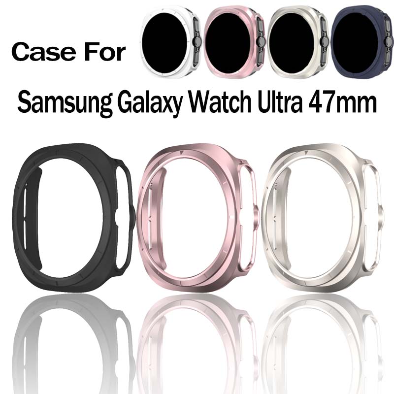 Samsung Smartwatch Ultra Accessories - PC プロテクターケースサムスンギャラクシーウォッチウルトラケース時計ウルトラ 47 ミリメートルフレーム中空バンパーカバースマートウォッチアクセサリーシェル