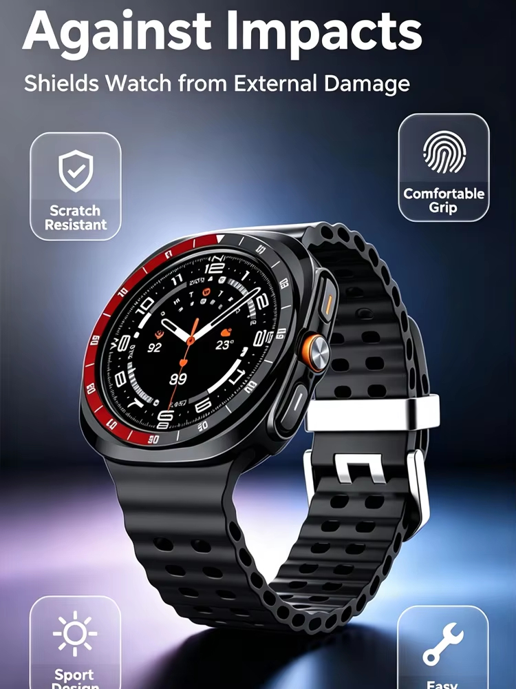 スケールベゼル + ケース Samsung Galaxy W - Samsung Smartwatch Ultra Accessories のレビューと価格