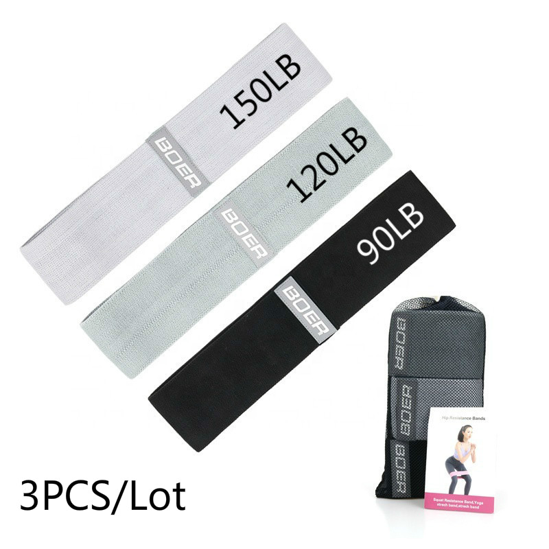 3個女性男性生地抵抗バンドセット弾性スポーツヨガフィットネス - Milanaise Mesh Band のレビューと価格