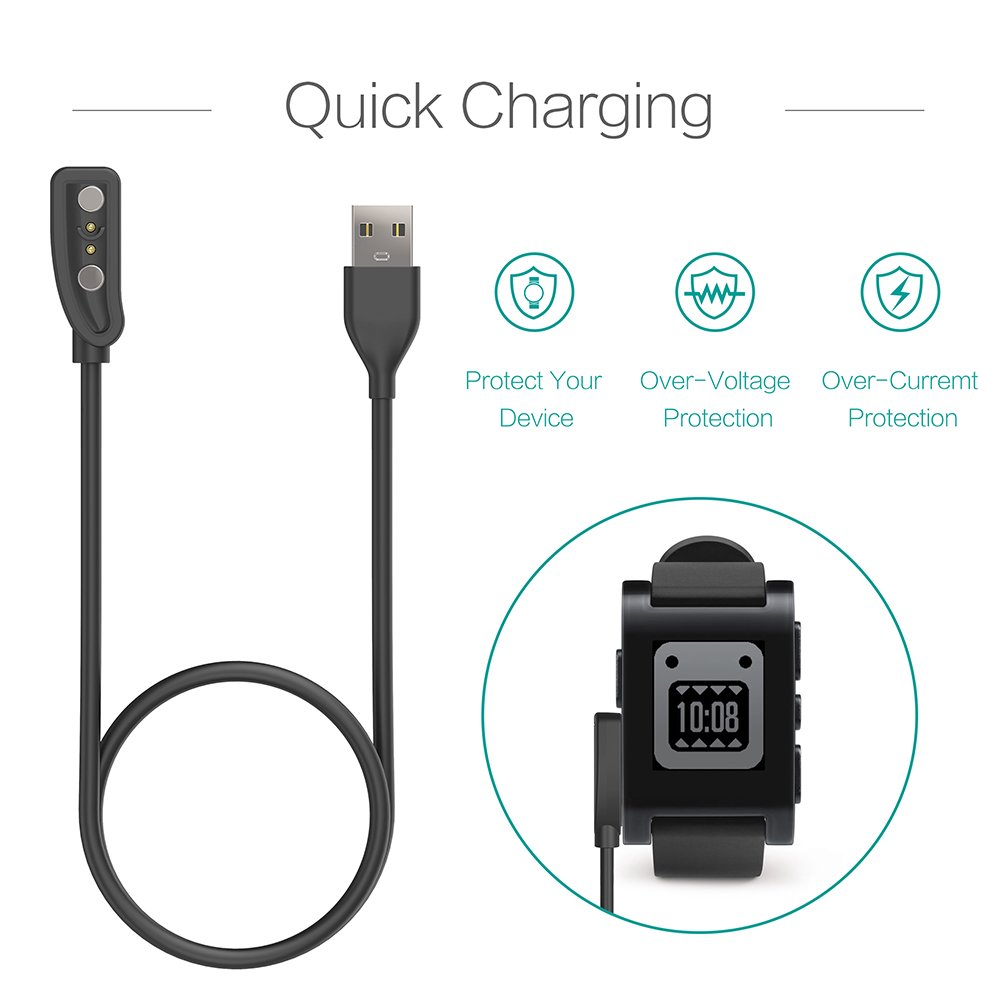 Pebble classic1st用2パック充電器-usb充 - Pebble Smartwatch Accessories のレビューと価格