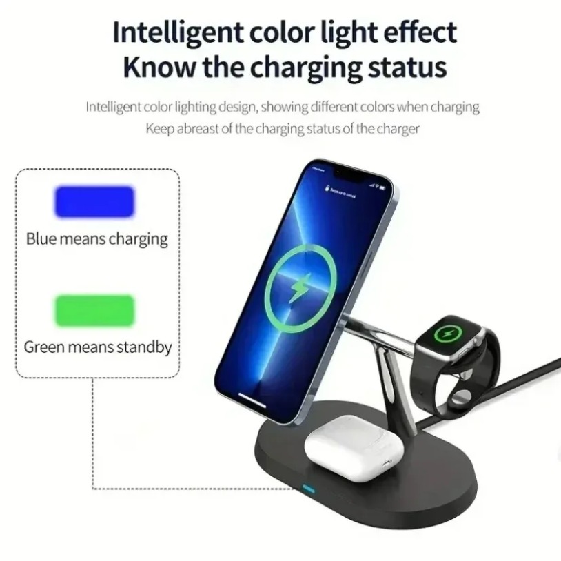 3 in 1 Opansten マグネット式ワイヤレス充電ス - Watch Charger Cable のレビューと価格