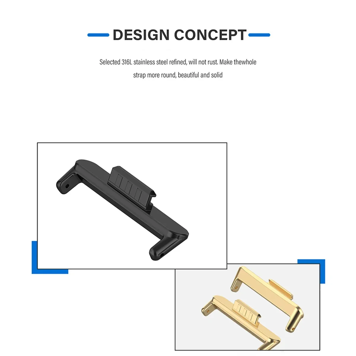 20mm 22mm 1ペアアダプター Huawei Watc - Watch Band Connector のレビューと価格