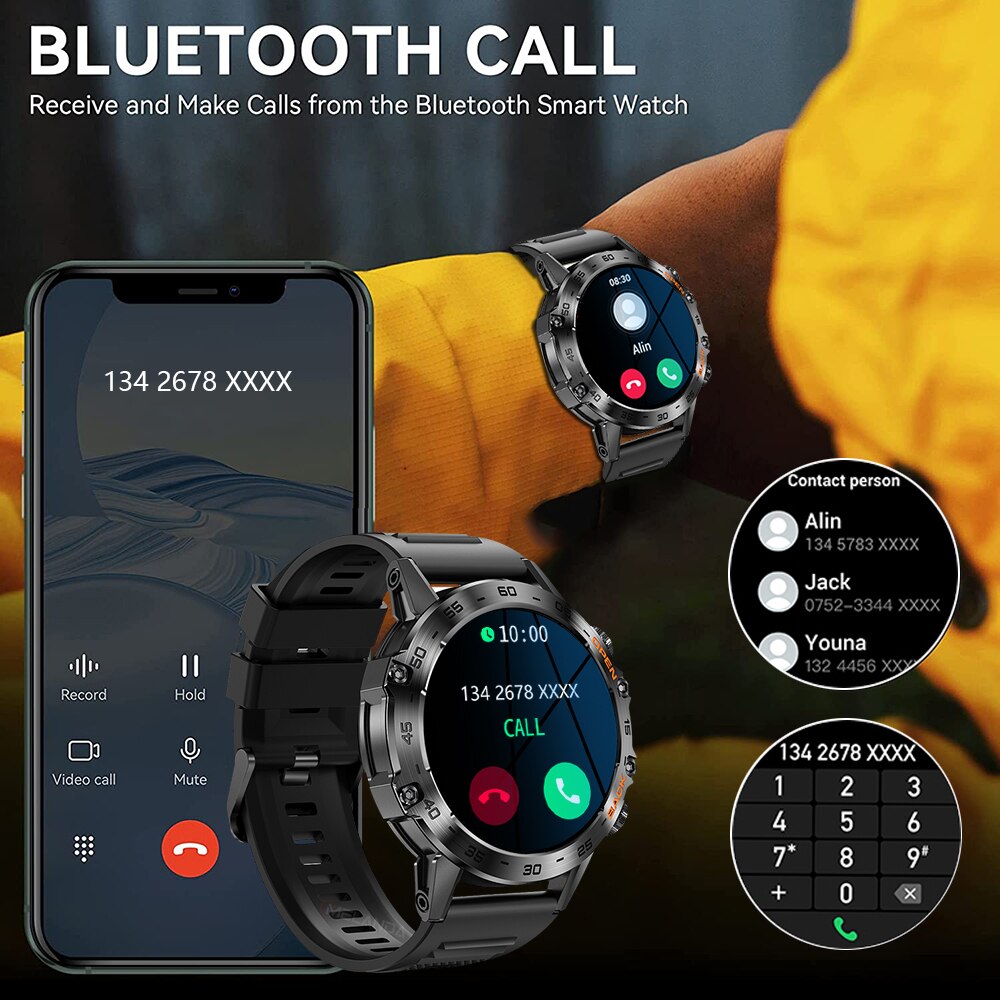 MEVADEN スチール製1.39インチメンズ高級スマートウ - Smartwatch Face のレビューと価格