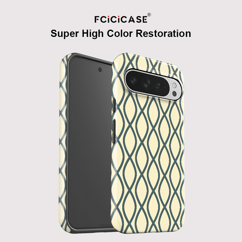 Fcicicase ファッションストライププリントスマホケー - Google Pixel 9 のレビューと価格