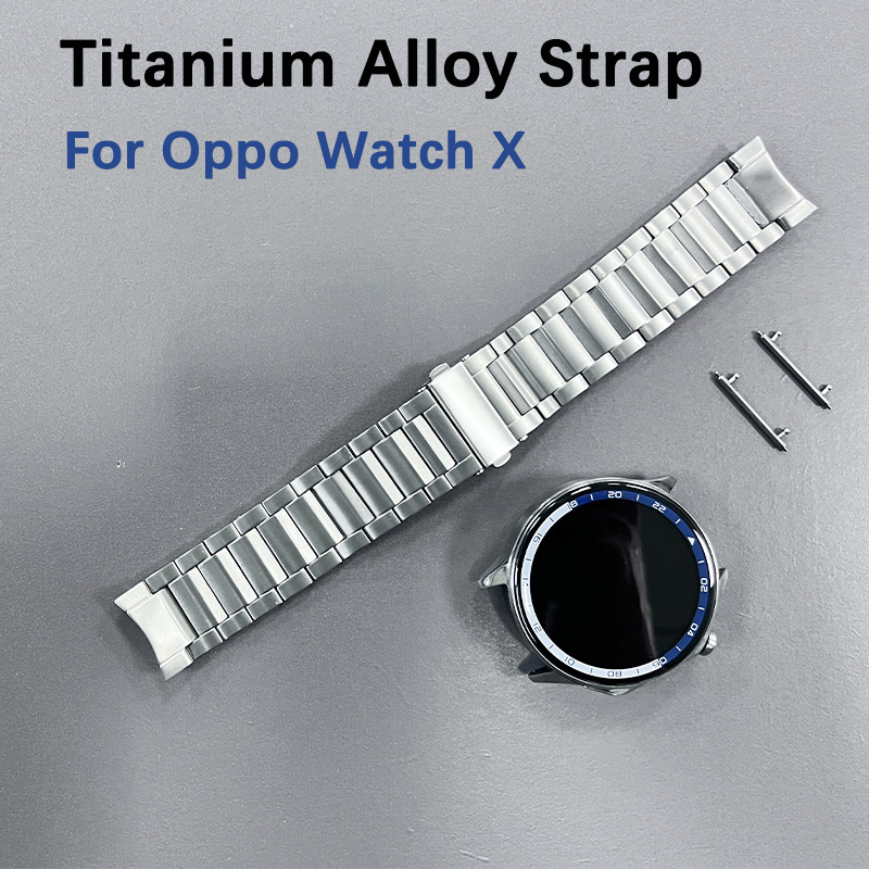 隙間のないチタン合金ストラップ時計バンド OPPO Watc - Smartwatch X2 のレビューと価格