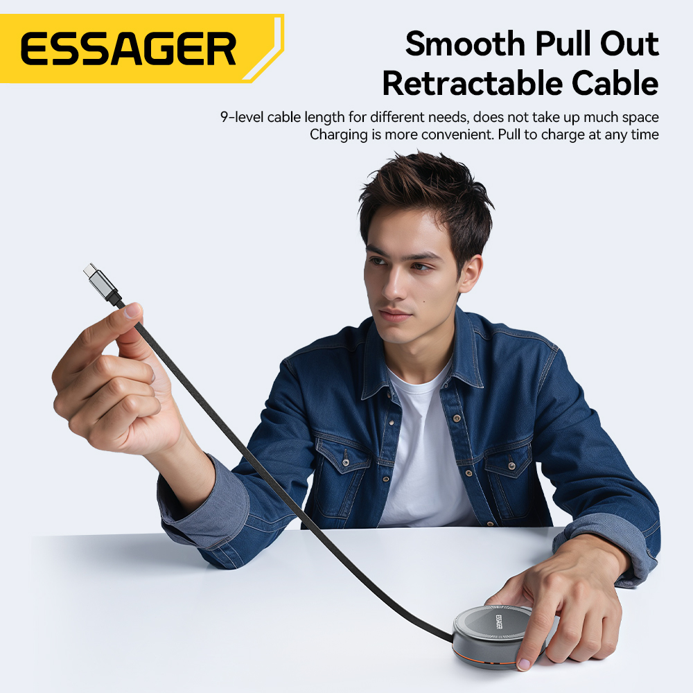Essager 15W 3in1 マグネット式ワイヤレス充電 - Watch Charger Cable のレビューと価格