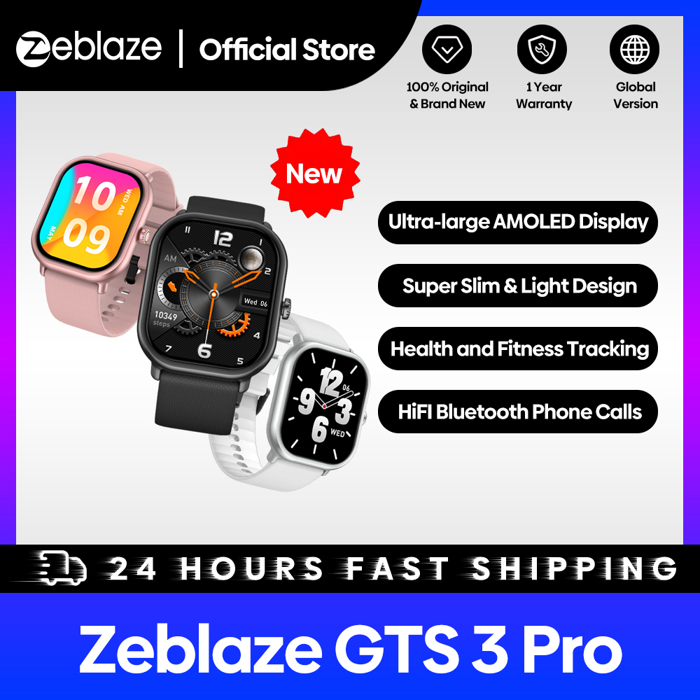 Zeblaze-男性と女性のためのGts 3 Proスマート - Smartwatch Face のレビューと価格