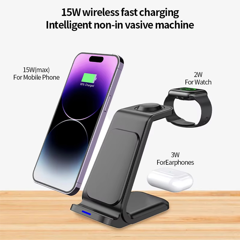 15W 3in1 ワイヤレス充電スタンド iPhone、Sa - Watch Charger Cable のレビューと価格