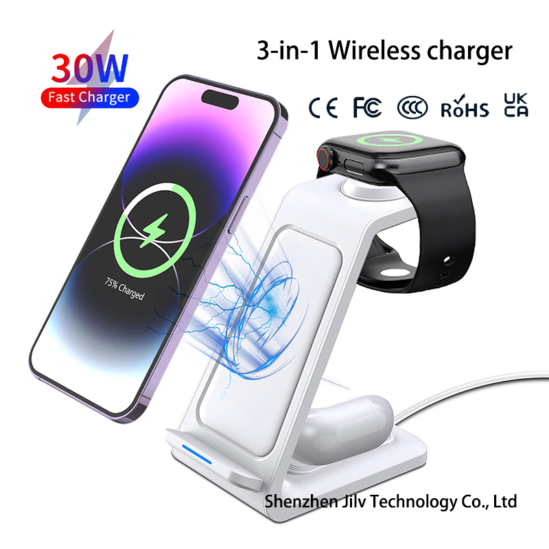15W 3in1 ワイヤレス充電スタンド iPhone、Sa - Watch Charger Cable のレビューと価格