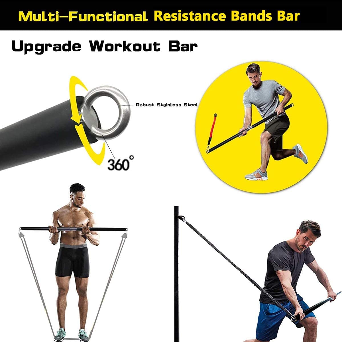 150ポンド フィットネス戦利品抵抗弾性バンドワークアウト  - Milanaise Mesh Band のレビューと価格